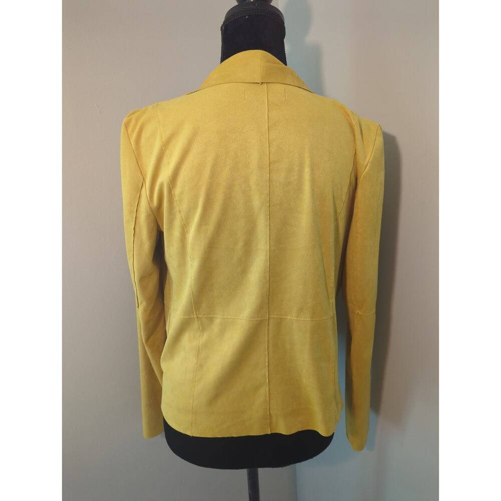 Bagatelle Yellow Open Drape Front Long Sleeve Top… - image 5